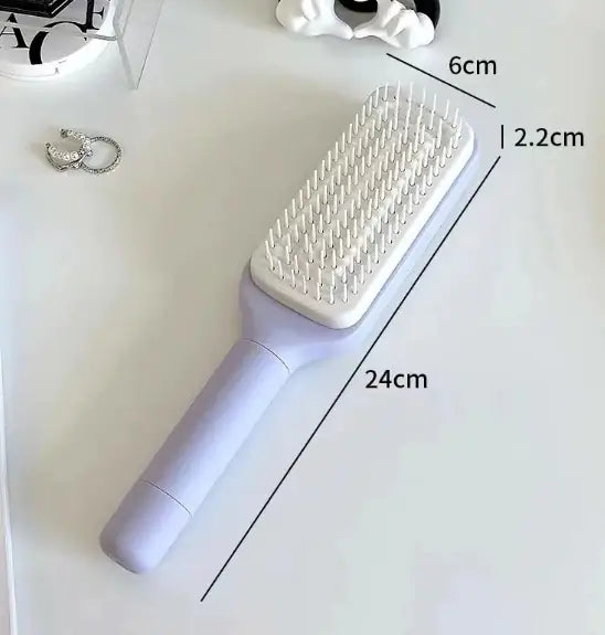 4-in-1 Self-Cleaning Detangler Brush