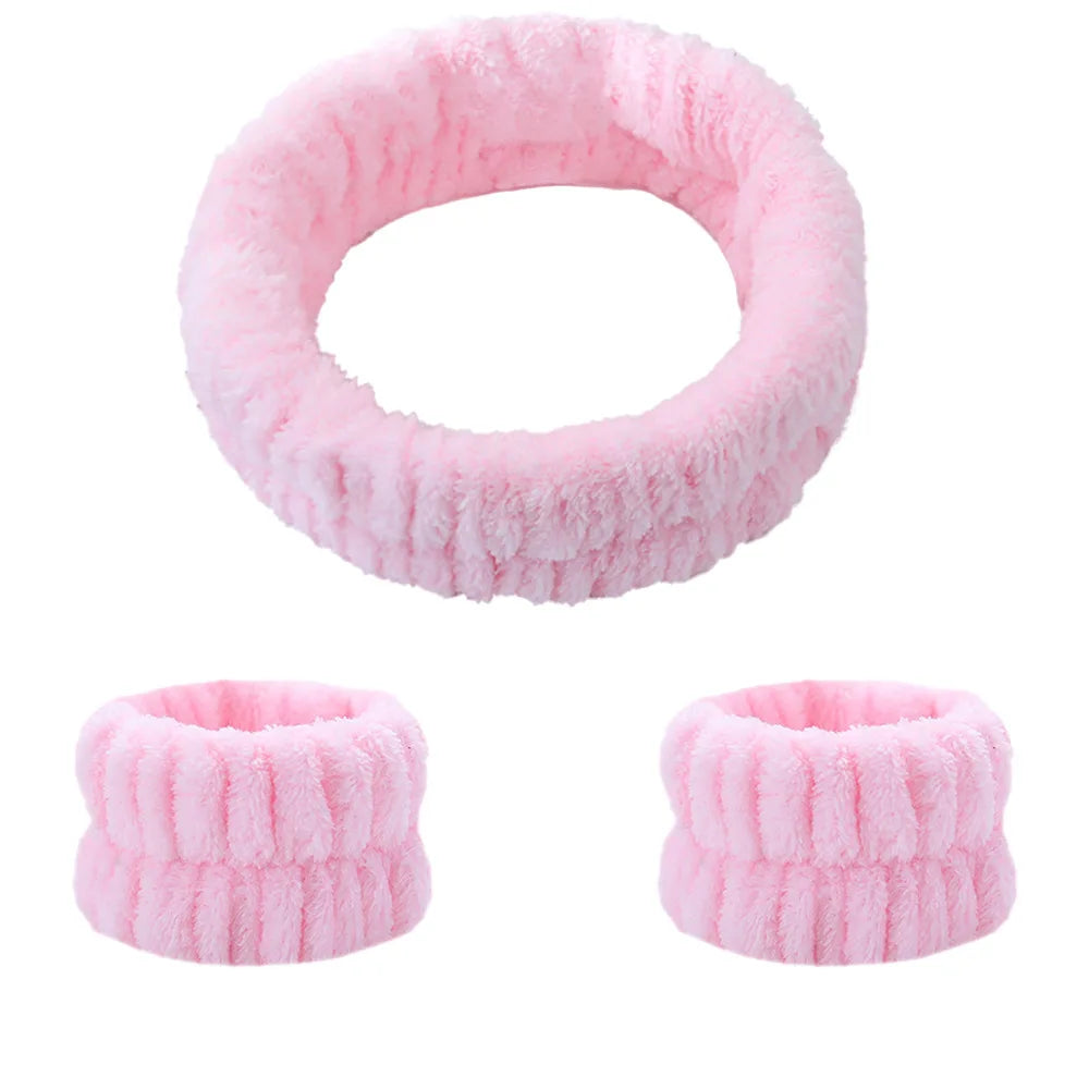 Spa Headband & Wristbands Set
