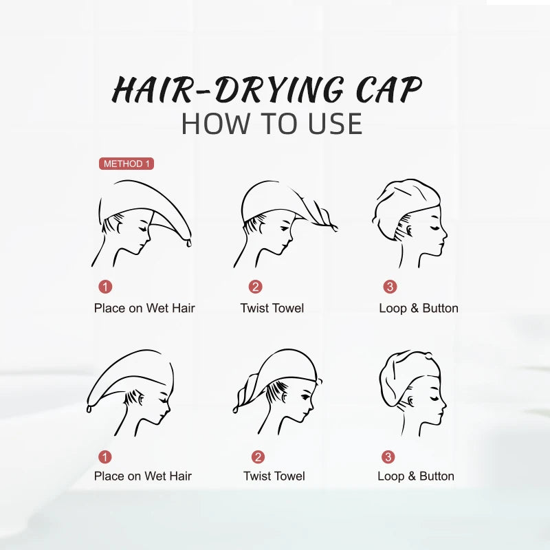 Microfiber Hair Towel Turban