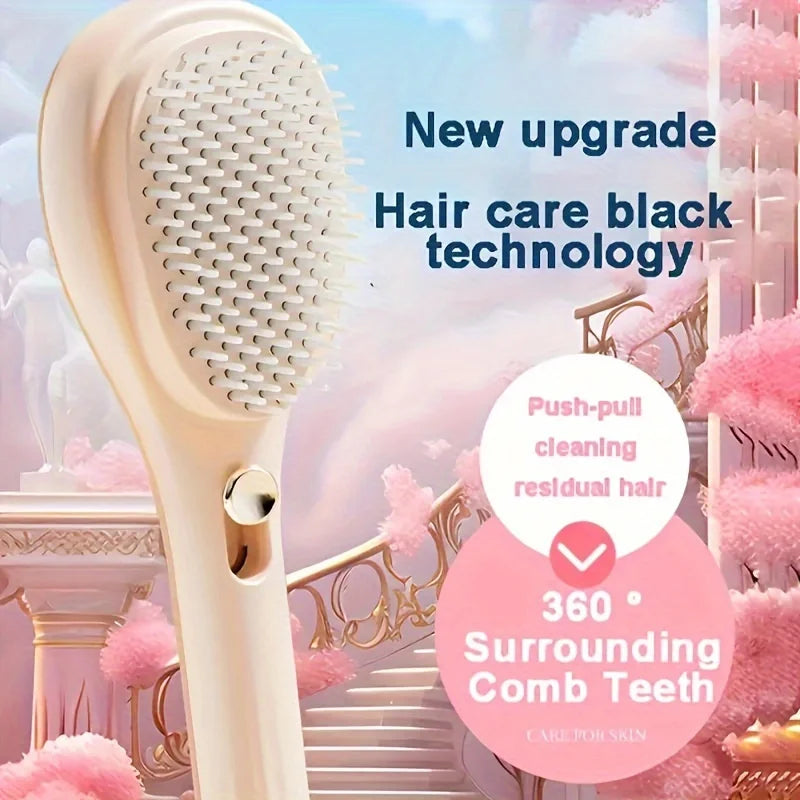 Self-Cleaning Detangling Brush