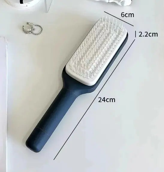 4-in-1 Self-Cleaning Detangler Brush